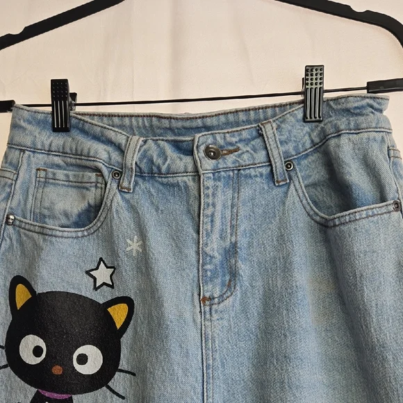 Sanrio Light Blue Jeans with Chococat and Purple Moon.. - Picture 4 of 16